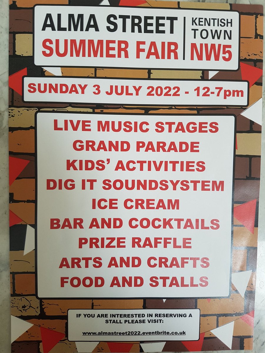 radfax's tweet photo. No #Tickets required.
#AlmaStreet #festival
#today #event #partytime #livemusic
Radfax Tour dates 2022
Sunday 3rd July
@radfax #RadFax on stage 12:30pm
Alma street fair, Kentish Town, London, NW5 https://t.co/COegqn2c5G