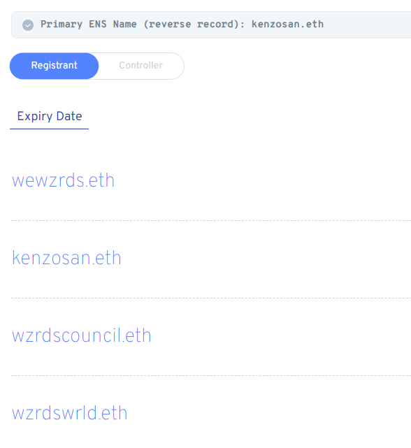 Purchased my first @ensdomains today with inspiration from the @WZRDSxyz 🧙‍♂️
I have conviction that our community can use these for big things in the future. Stay tuned! More magic to come ✨✨ #WeWZRDS #WZRDSWRLD