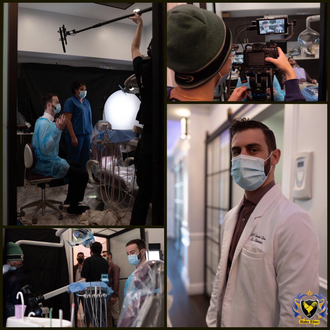 hahnfilms's tweet photo. We love #bts! Here’s from our set of a 4 part video ad campaign we created for a dental management start-up company! #hahnfilms #yourcontentcreationcrew 

https://t.co/Q1ZSiuMF6F https://t.co/zDki8deTlX