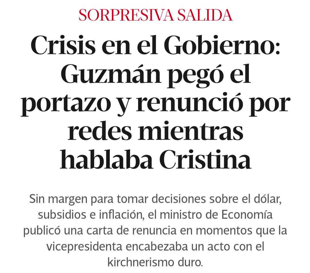 mauriciof_lp's tweet photo. #CFK desestabiliza su propio gobierno provocando la renuncia de #guzman. Ahora va x @alferdez.

LO QUE VIENE SERÁ PEOR https://t.co/BUu6uXbdxv