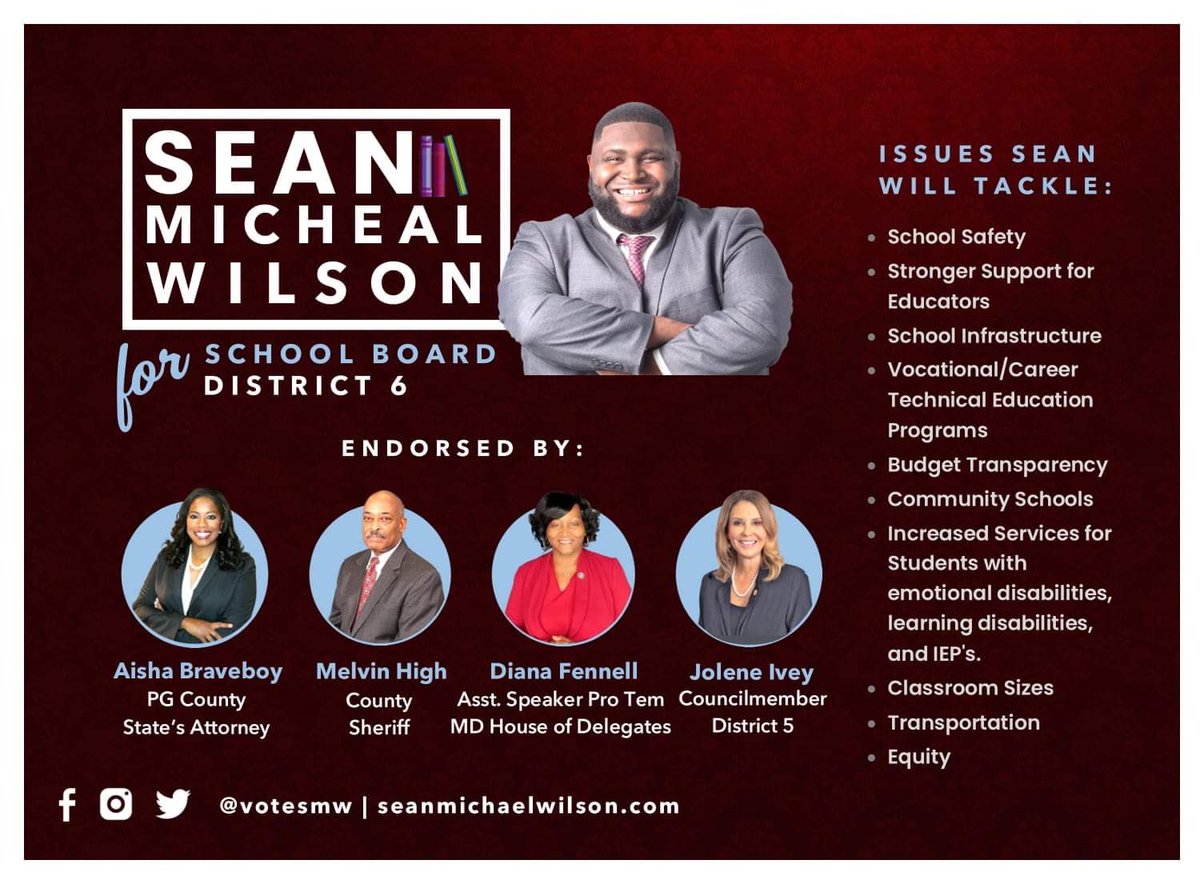 Early voting is July 7th- 14th and election day is July 19th. Find out more about Sean Michael Wilson at SeanMichaelWilson.com.