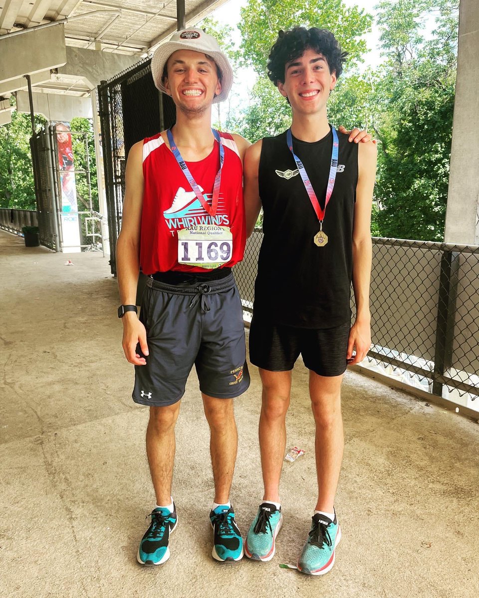 gmunro3's tweet photo. Bound for UNC A&amp;T for JOs. Eddie 1st CJ 2nd in 17-18 Steeplechase.
CJ also makes it with a 4:19 1500, and teamed up with Jackson Polin in the 4x800 https://t.co/iGVkT2wGJq