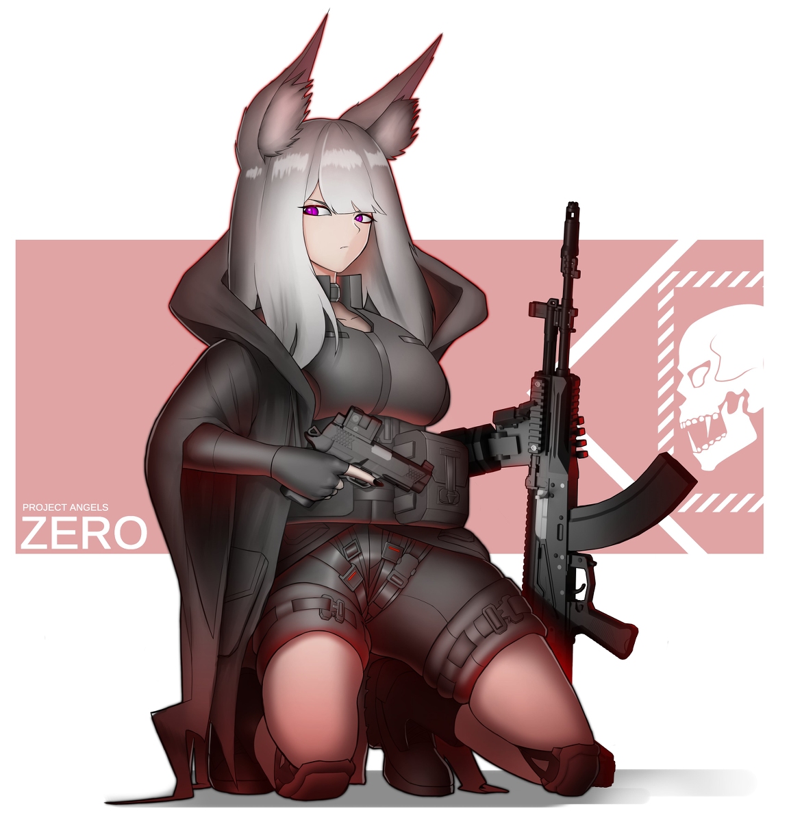 7N39AP's tweet photo. Zero (Project Angels - STEAM) #Zero_(Project_Angels) #Project_Angels #M1911 #AK15 #AK-15 #ミリタリー #女の子 #獣耳 #武器娘 #武器 https://t.co/qogxpg1901 https://t.co/VD5FXKUgX0