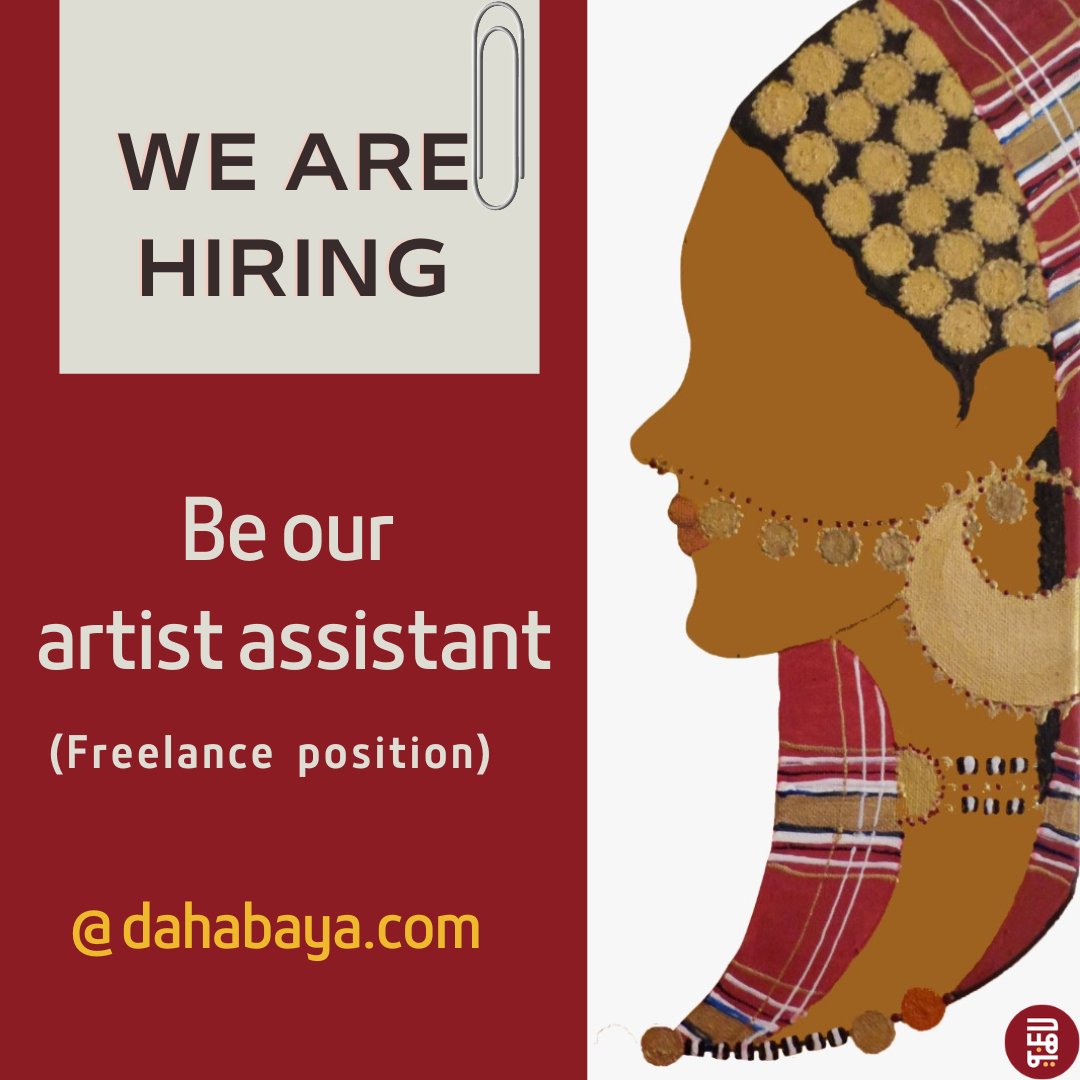 Dahabaya_sd's tweet photo. Be our artist assistant!!
..as we're in search of an artist assistant to work from our studio in Abu Dhabi on freelance bases, as per the below:
1. Min.of 5 hours/week, mostly during weekends
2. To be paid weekly as per an hourly rate
https://t.co/bSuSvYDNpu
#artistassistant #job https://t.co/pFPOFpXGZp
