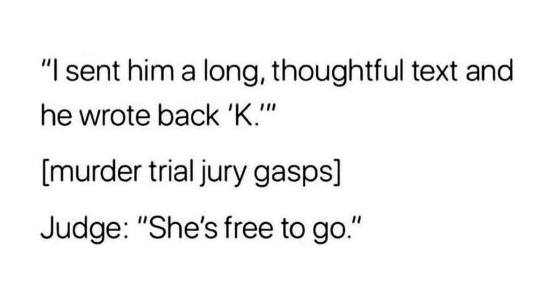TrueCrimeSister's tweet photo. #ObjectionHearsay #Memes https://t.co/LiwBqK6yFb