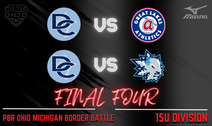 PrepBaseOHScout's tweet photo. 🏆PBR Ohio Michigan Border Battle🏆

15U Final 4⃣ is set!

@DC_Toledo (Fleck) 🆚 GLA Baseball

@DC_Toledo (Mattimore) 🆚 @BB_15u_Select https://t.co/3gYbUN02dG