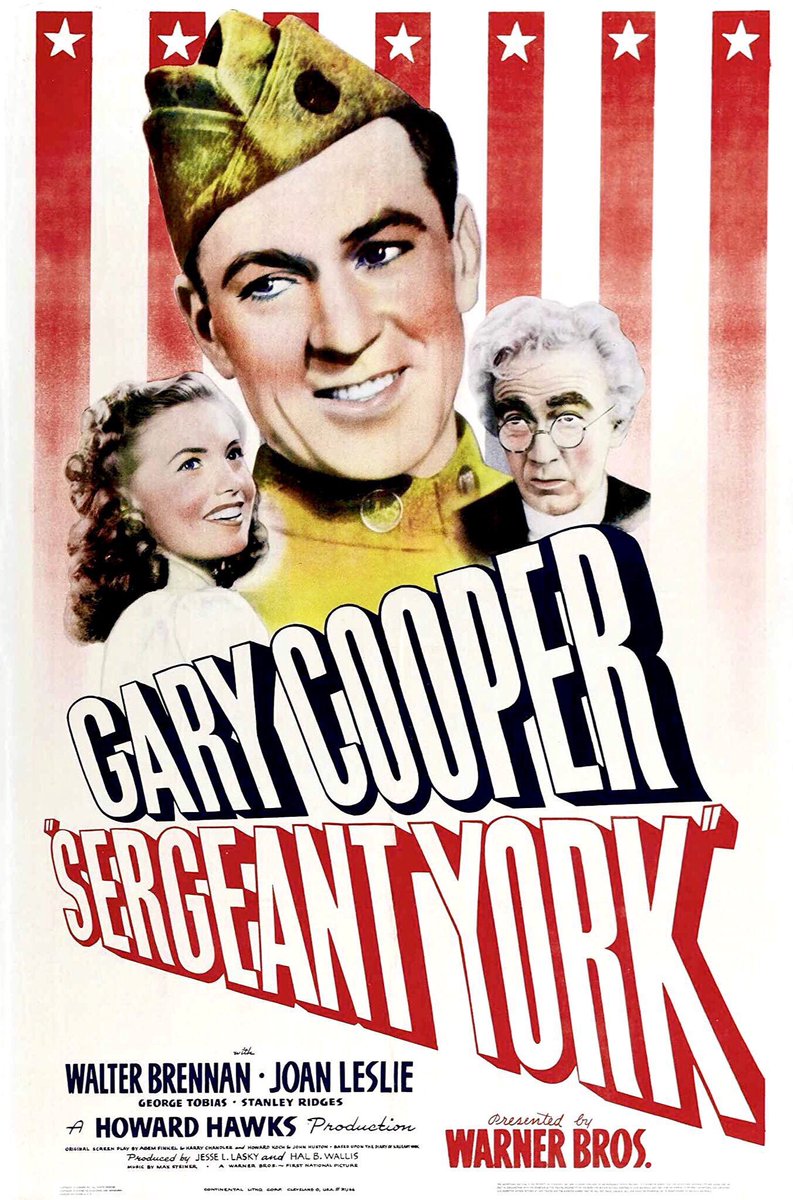 FilmNewsNos's tweet photo. 🎬MOVIE HISTORY: 81 years ago today, July 2, 1941, the movie ‘Sergeant York’ opened in theaters!

#GaryCooper #WalterBrennan #JoanLeslie #GeorgeTobias #StanleyRidges #MargaretWycherly #WardBond #NoahBeeryJr #JuneLockhart #HowardStephens https://t.co/jy3ewMMw3S
