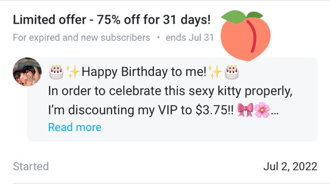 Happy Birthday to me ✨ and you ✨  https://t.co/OMoBtNBvyM #nsfwtw #bbw #horny https://t.co/XdeaEwiRN<a href="/tag/nsfwtw"class="tags">#nsfwtw</a><a href="/tag/bbw"class="tags"><span>#bbw</span></a><a href="/tag/horny"class="tags"><span>#horny</span></a>
