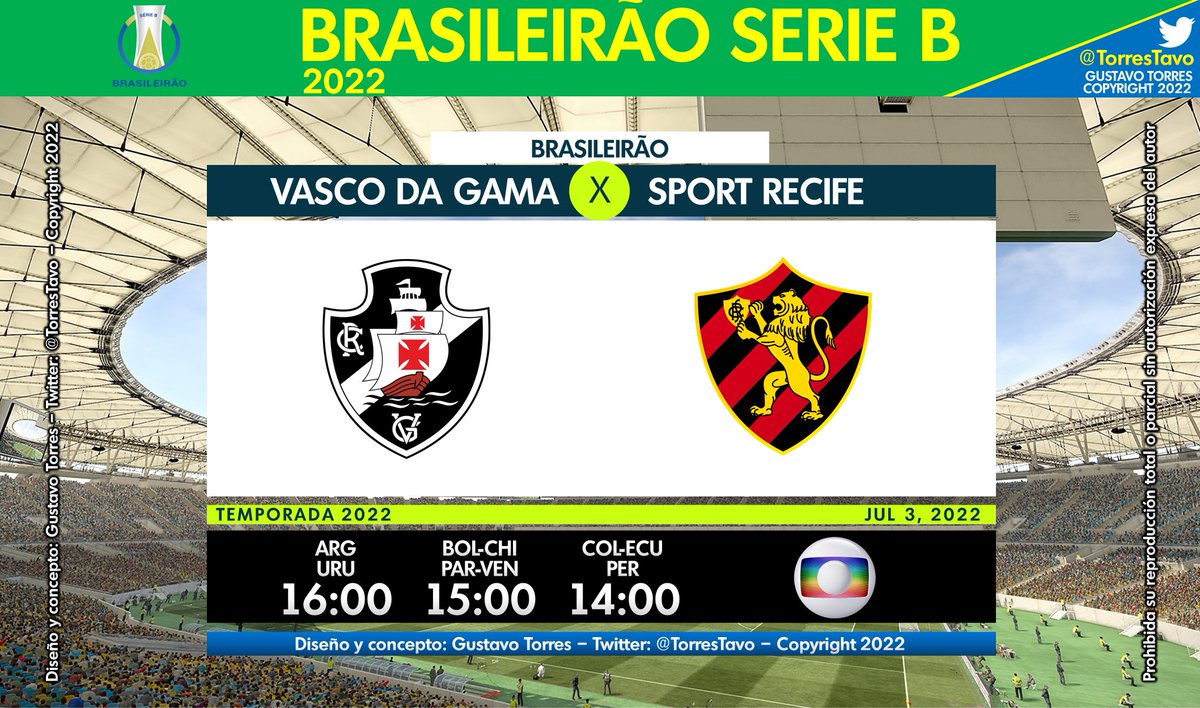 TorresTavo's tweet image. Vasco – Sport
TV: @TVGloboInter 
#NossoFutebol 
#FutebolNaGlobo