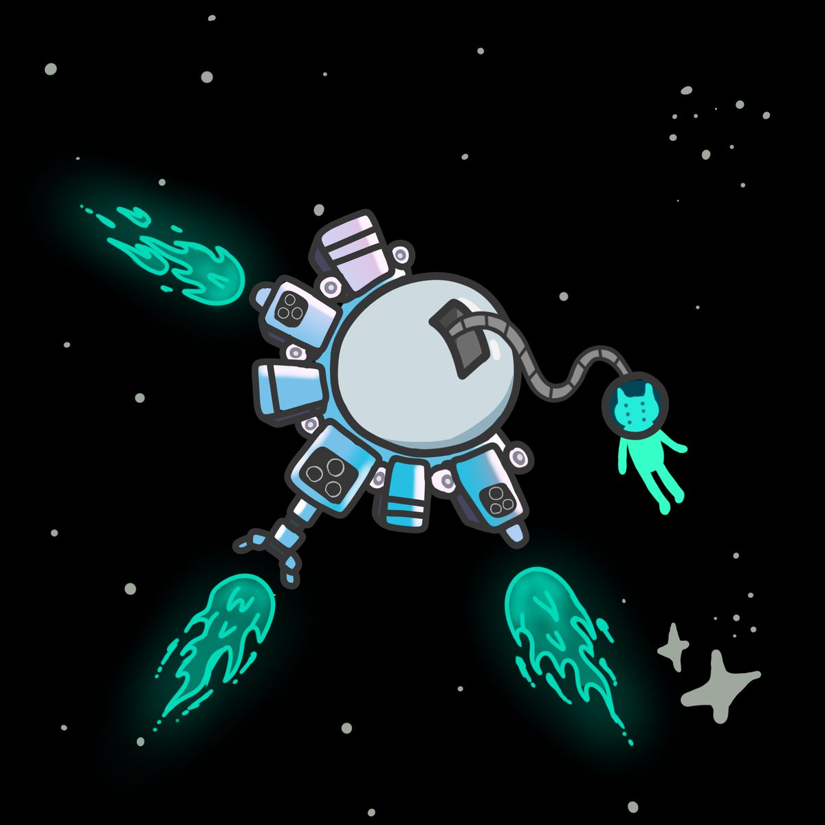 CodePup_'s tweet image. Finally... After following the @alienfrens project since December, finally today after all the hard work, I'm finally joining fully with an Olu, my hatched Alien fren Evolution, and an UFO to explore the universe with you all! Can I follow you #frens? #frensfollowfrens 👽❤️