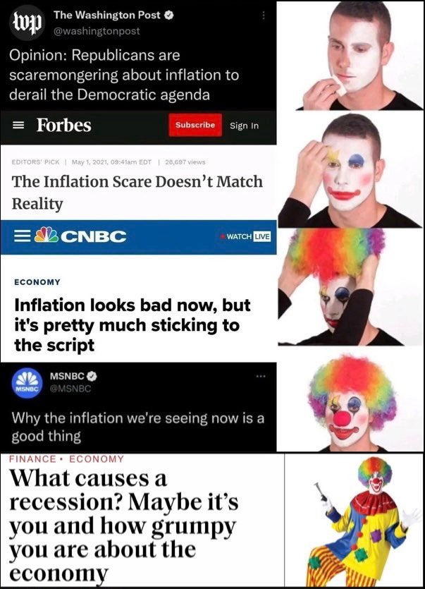Yes inflation is all our fault 🤦‍♂️