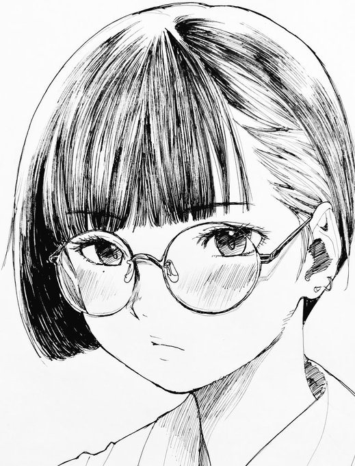 色を入れない分、かみのけに凶暴な描き込みをしなければいけないので、かみのけをやってるときの俺は大体発狂している。 