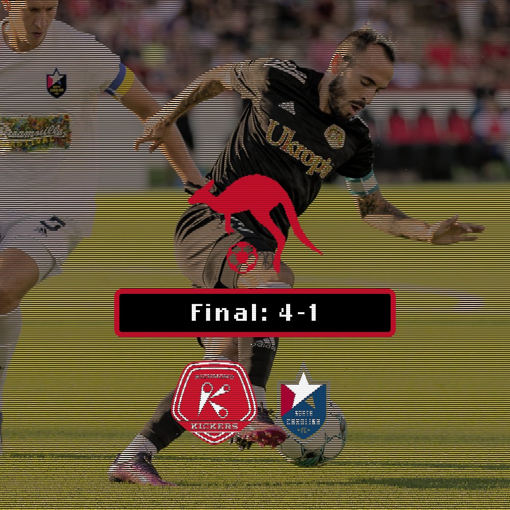 RichmondKickers's tweet photo. FINAL | 4-1

We heard y'all wanted fireworks 🎆😤

#UpTheRoos🦘 | #RICvNC https://t.co/p51bKkHkKt