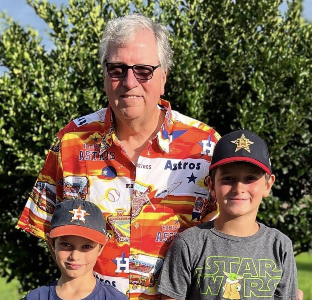 Can’t think of anything that makes me happier than taking these two to an <a href="/astros/">Houston Astros</a> game today! I am the luckiest Pappy in the world. #Grandsons (photo credit <a href="/rileyekennedy/">Riley Kennedy</a>)