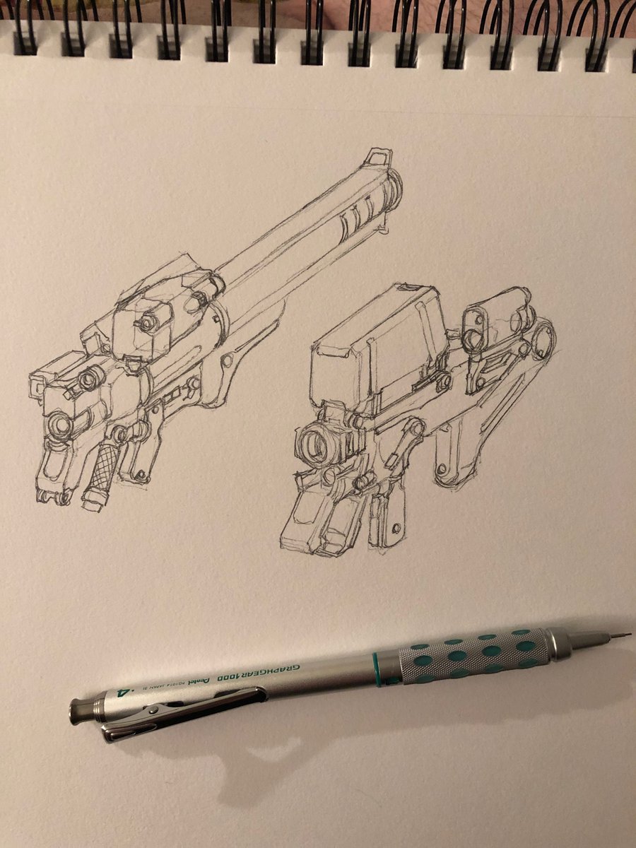 「Heavy weapon sketching 」|Mike Doscherのイラスト