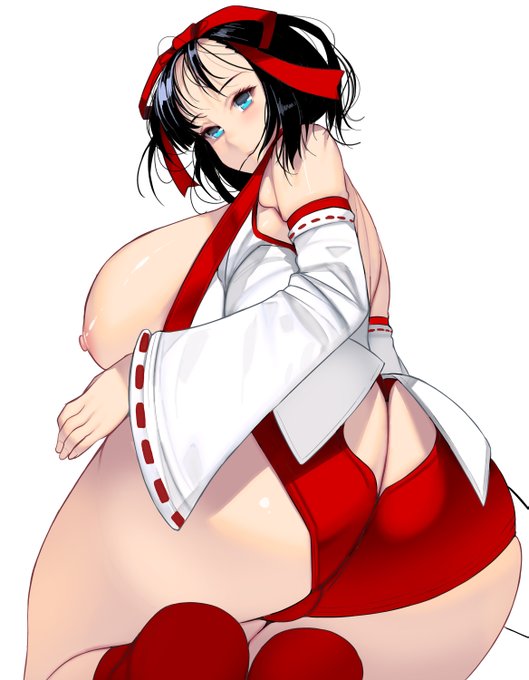 巫女さんのお尻 