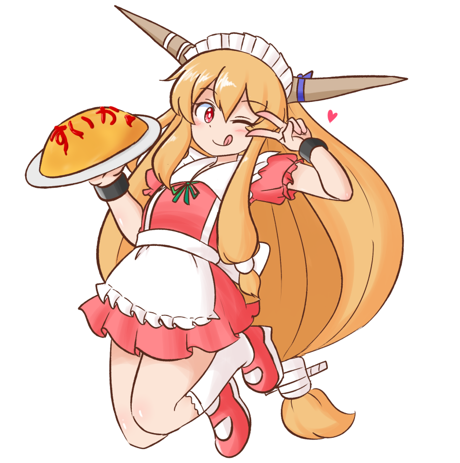 伊吹萃香 「ゲーム内スキン用に描き直しました カフェキューティー萃香 」|いすぃのイラスト