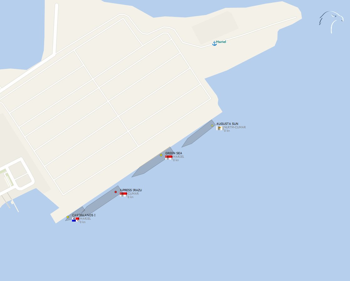 FlconEYES's tweet photo. En el #Mariel @ZEDMarielCuba a esta hora🧐
#AUGUSTASUN #IMO9223904 9223904 de #Holanda
#GREENSEA #IMO9865996 9865996 - de #Barranquilla
#XPRESSIRAZU #IMO9323493 9323493 - de #Hallifax
#CASTELLANOSI #IMO9746451 9746451 Cabotajes
#HappeningNow #OSINTCuba #cubarcos #Cuba #2Jul https://t.co/RyYZHw653z