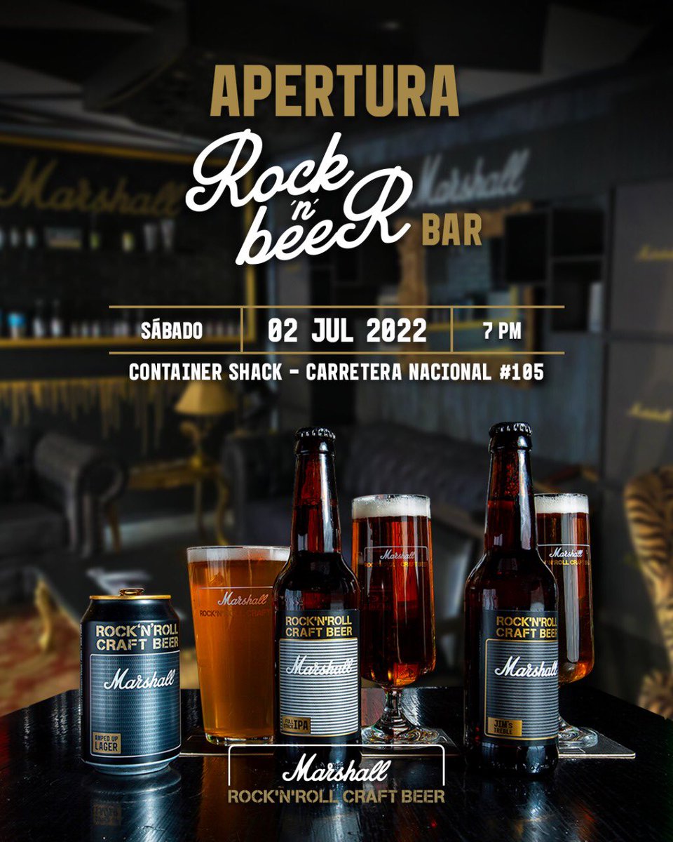 AleGLocutora's tweet photo. CHULADA! #RockAndBeer #MarshallBeer #ContainerShack https://t.co/ddN7oIawQO