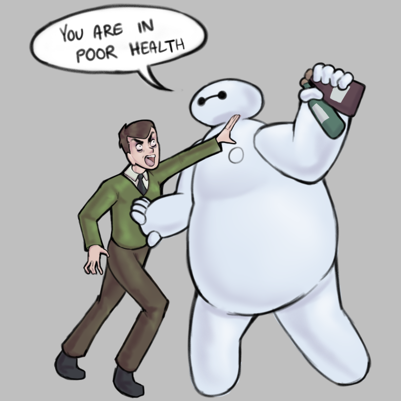 GraveCircuit's tweet photo. baymax goes to moralton / the Scott Adsit multiverse #Baymax #moralorel https://t.co/PxCjZkvYX1