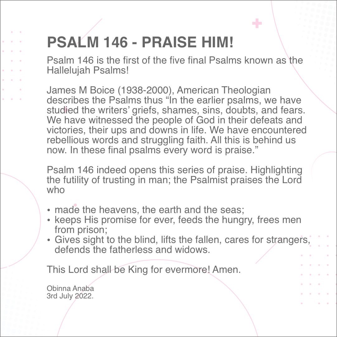 Chijianaba's tweet photo. Good morning and a happy Sunday. We continue our Journey Through the Psalms with Psalm 146. My notes to the Psalm and Chant music are available here and on my social media
#psalms #psalmsofdavid #sunday #sundayservice #hym #obinnaanaba https://t.co/q4IBOd4Qtu
