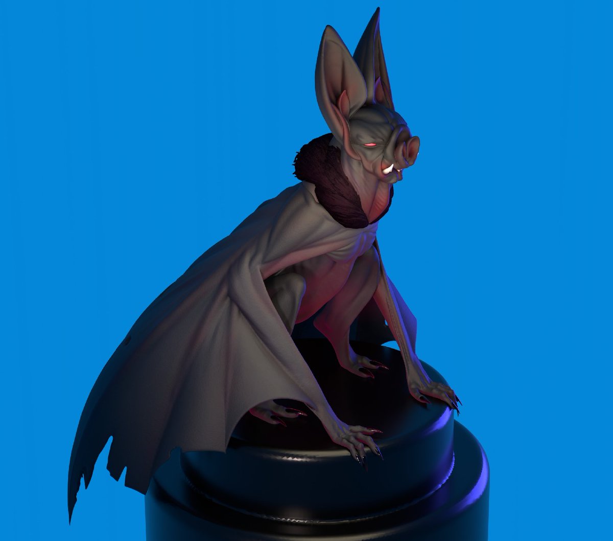 Bat monster，made with #Substance3DModeler #Substance3D     process:
youtu.be/_16piEUZWFc
