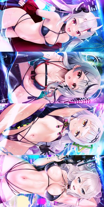 ホロサマーランドナイトプールシリーズ
銀髪近似色ホロメン縛りでしたっ
表情差分はツリーにて
#百鬼絵巻
#さかまた飼育日記
#シオンの書物
#ししらーと 