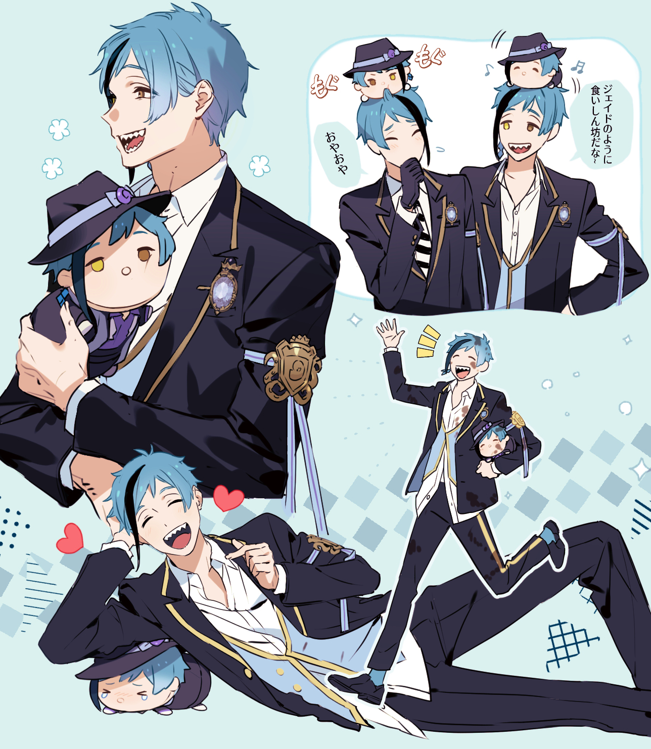 ぶ*う様 ジェイド、フロイド ツイステ グリヒルアート アクリルスタンド