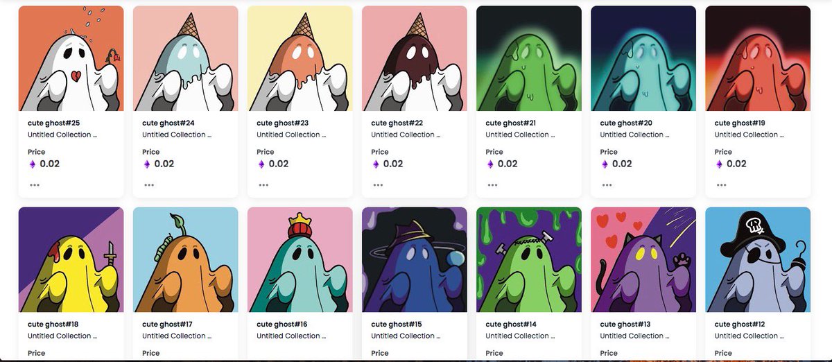 The_CuteGhost's tweet photo. The first batch has been put on the opensea！🔥🔥🔥
#nft #NFT #NFTNYC2022 https://t.co/pUdpqWJusn