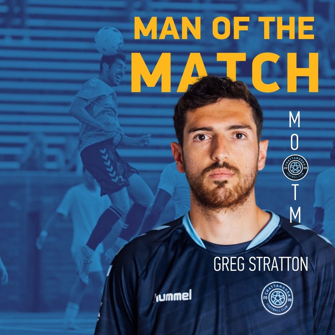 ChattanoogaFC's tweet photo. MAN OF THE MATCH

Tonight's man of the match in a crucial 2-1 victory is the first goal scorer of the night, @Gbstrat84. 

Congrats Greg! #BetterTogether https://t.co/RvUEbSCc30
