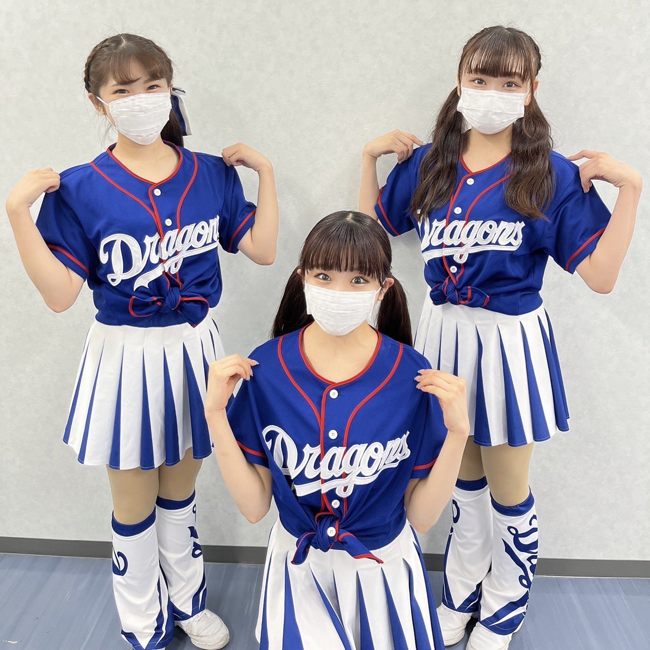 チアドラ ユニフォームとポンポンのセット 150 公式衣装 キッズ