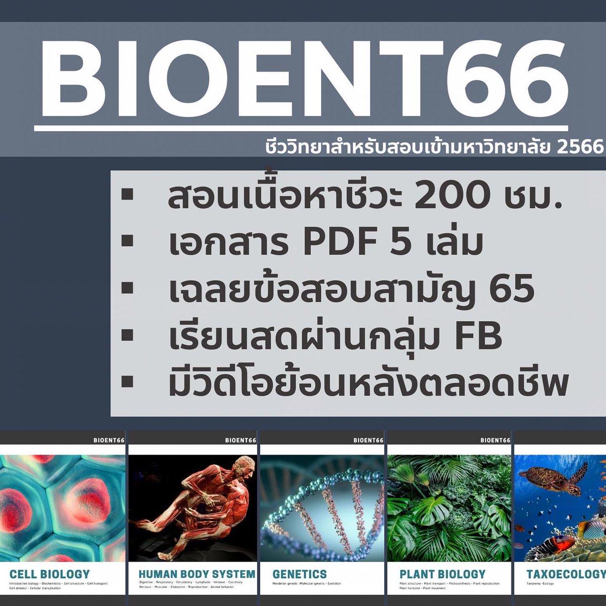 bioislike's tweet image. ขยายโปรถึงสิ้นปีไปเลย!!!!!

🔱คอร์สเรียน BIOENT66: ชีววิทยาสำหรับสอบเข้ามหาวิทยาลัยปี 2566🔱

🟠สอนเนื้อหาชีวะมากกว่า 200 ชั่วโมง
🟠ไม่มีพื้นฐานเรียนได้
🟡เอกสาร PDF file ประกอบการเรียน 5 เล่ม
🟡เรียนสดทุกวันศุกร์ - อาทิตย์
🟡มีวิดีโอย้อนหลังเรียนได้ตลอดชีพ