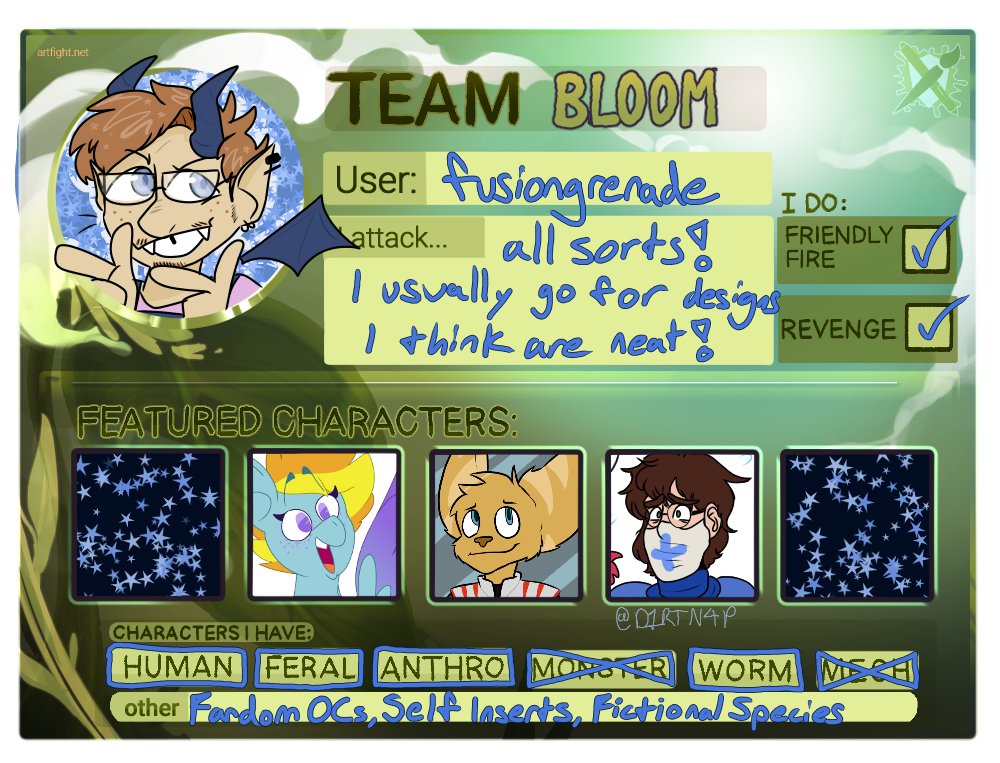 FU5I0NARTZ's tweet photo. hey i'm doing my first year of art fight!!
https://t.co/jqQwV3M5qh https://t.co/sCbvOdtNS9