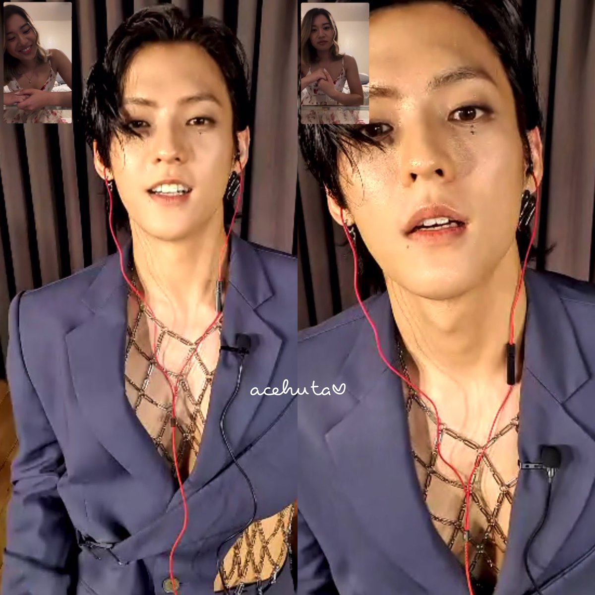 acehuta's tweet photo. 220702 Dear My Muse Video Call #이민혁

Losing sleep trying to comprehend how I got to talk to the sexiest man in existence while he was wearing this spicy outfit 🫠 https://t.co/WTsLWn6PBA