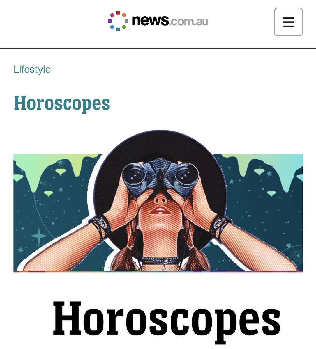 Your weekly #horoscopes are live! Remember to read your Rising sign and combine with your Sun sign for greater accuracy. news.com.au/lifestyle/horo…