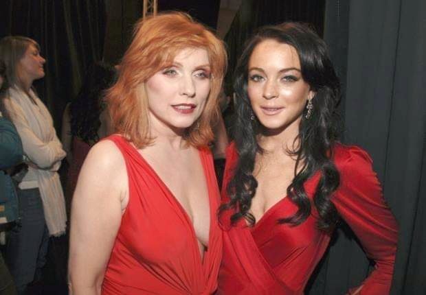 Happy birthday to lindsay lohan. her and debbie harry really were hanging out many times huh 