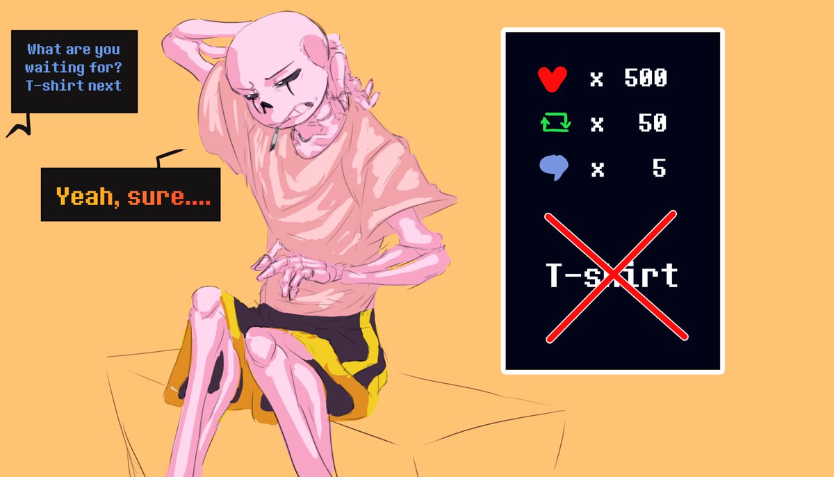 Divoy_'s tweet photo. Sorry I'm late
The further the more
Come on Rar, show your ribs)
#UndertaleAU #Underluck #Sans https://t.co/YHIo8V8f1B
