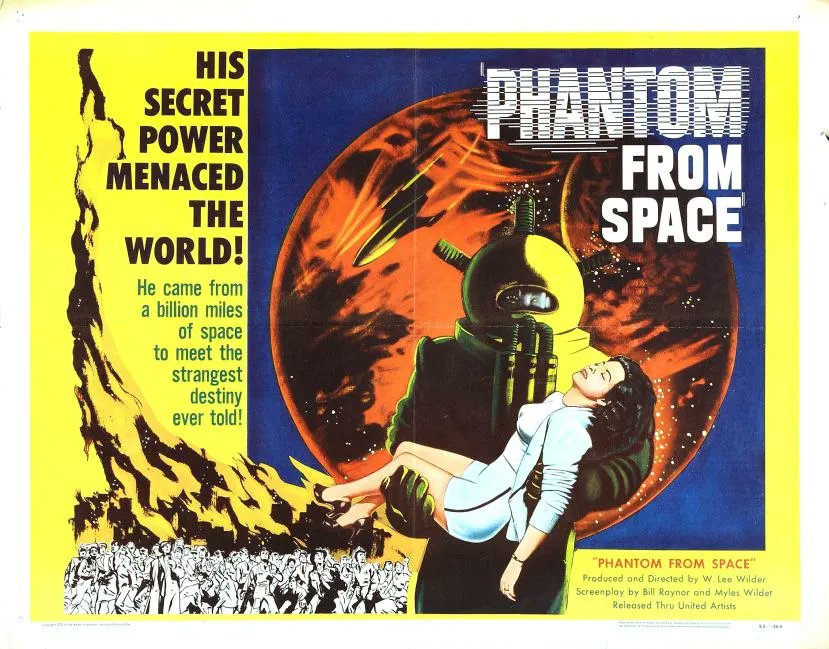 TalkingPicsTV's tweet photo. His secret power menaced the world! #TedCooper #NoreenNash PHANTOM FROM SPACE (1953) 6am sci-fi adventure #TPTVsubtitles https://t.co/hrBqcBpY8L