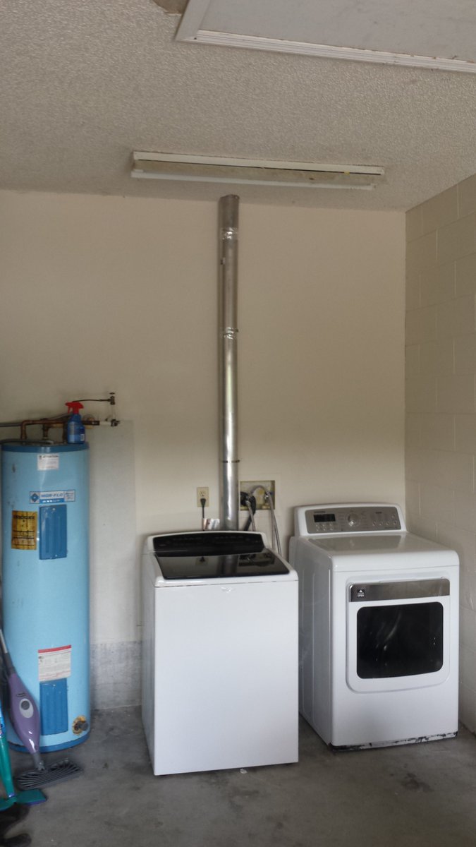 VentServices's tweet photo. Dryer Vent Installation in garage, through the attic, to the roof. Need this service, give us a call. #trinitydryervent #dryerventsafety #dryerventcleaning #safetyfirst #veterans https://t.co/qYju1LuEwD