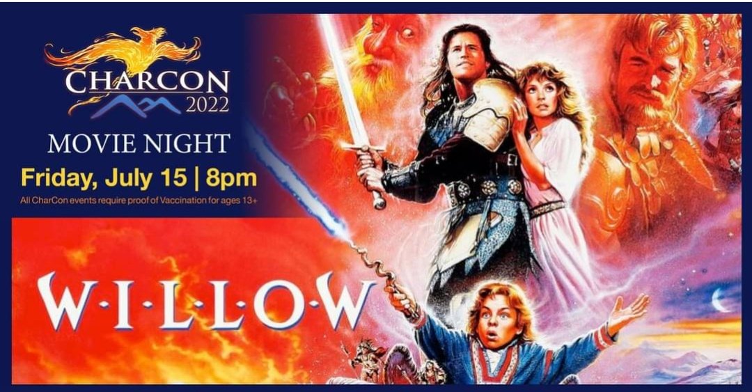 CharCon_WV's tweet photo. See this movie on the really big screen at the Clay Center the 15th of this month at CharCon!! More info on Facebook page, link in bio. #willow #movie #claycenter #fantasy #gaming #charcon #gaming #roleplaying #convention #claycenter https://t.co/IUPC0j9D3L