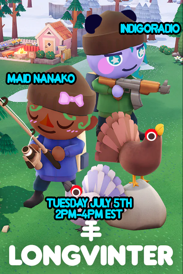 _indigoradio_'s tweet photo. Gonna be surviving and thriving in #longvinter with https://t.co/1eMkkP7r8x on Tuesday July 5th 2pm-4pm EST on my channel:::
https://t.co/Ifftt9AgEN
#pngtuber #ENVtuber #streamer #gamergirl #edit #ACNH #niceedit https://t.co/14ThAFYQnb