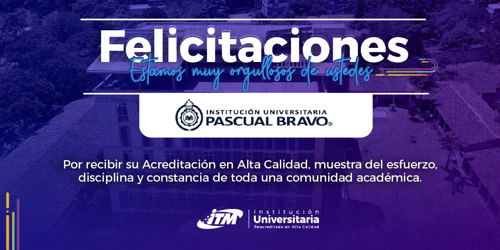 El futuro no espera y con el, enormes retos en materia de Ciencia, Tecnología e innovación. Para ello, debemos estar preparados y conservando el concepto universal de educación de Alta Calidad, <a href="/IUPascualBravo/">iupascualbravo</a> dan un paso enorme a este objetivo, felicidades ¡Medellín celebra!