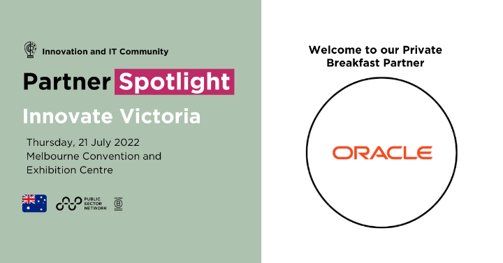 Patrick_H's tweet photo. @Oracle is proud to sponsor #InnovateVIC2022 hosted by @ConnectPSN. Join us on Thursday 21 July and find out how to capitalise on #technology to create new opportunities for #economicgrowth. Register now: https://t.co/8KDeQKN4Pr https://t.co/Rr45lVrw2W