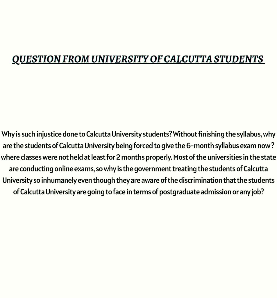 Was it a crime to take admission in CU ? Is anyone answerable ? Please give us justice. We're totally exhausted.
#CUWantsJustice