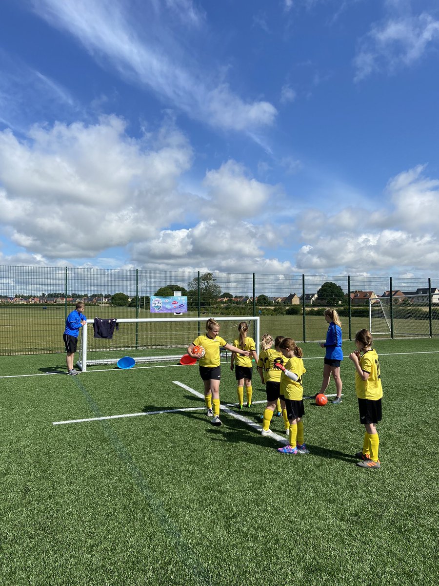 OxfordshireFA's tweet photo. Our @OFAYLT Women’s EURO Wildcats Festival is underway here in Bicester - welcoming girls from Wildcat  Centres from across Oxfordshire! Hope everyone has a great morning 👏🙌🦁⚽️ https://t.co/3VN7sG7vgG