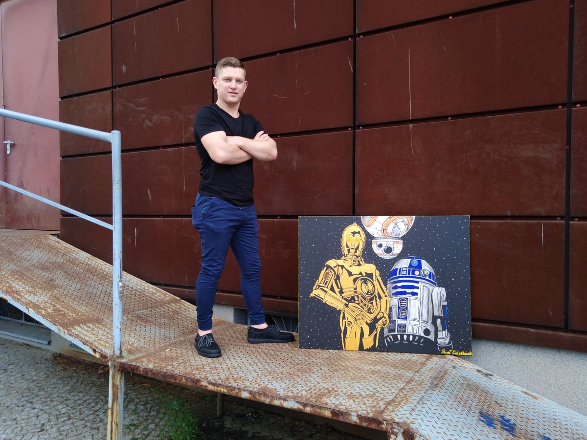 Piotr_i_Pawel_C's tweet photo. C-3PO/R2-D2/BB-8, akryl na pลรณtnie 80x100 cm.
@Piotr_i_Pawel_C #StarWars #droid #Android #Tatooine #Naboo #spaceopera #GeorgeLucas #YuuzhanVong #Jedipower #hyperdrive #Blaster #lightsaber #malarstwo #Kwidzyn #Polska #Mareza #art #bracia #pipcx2 #artist #PiotriPaweลCielฤ
tkowski https://t.co/UGeufDkv0T