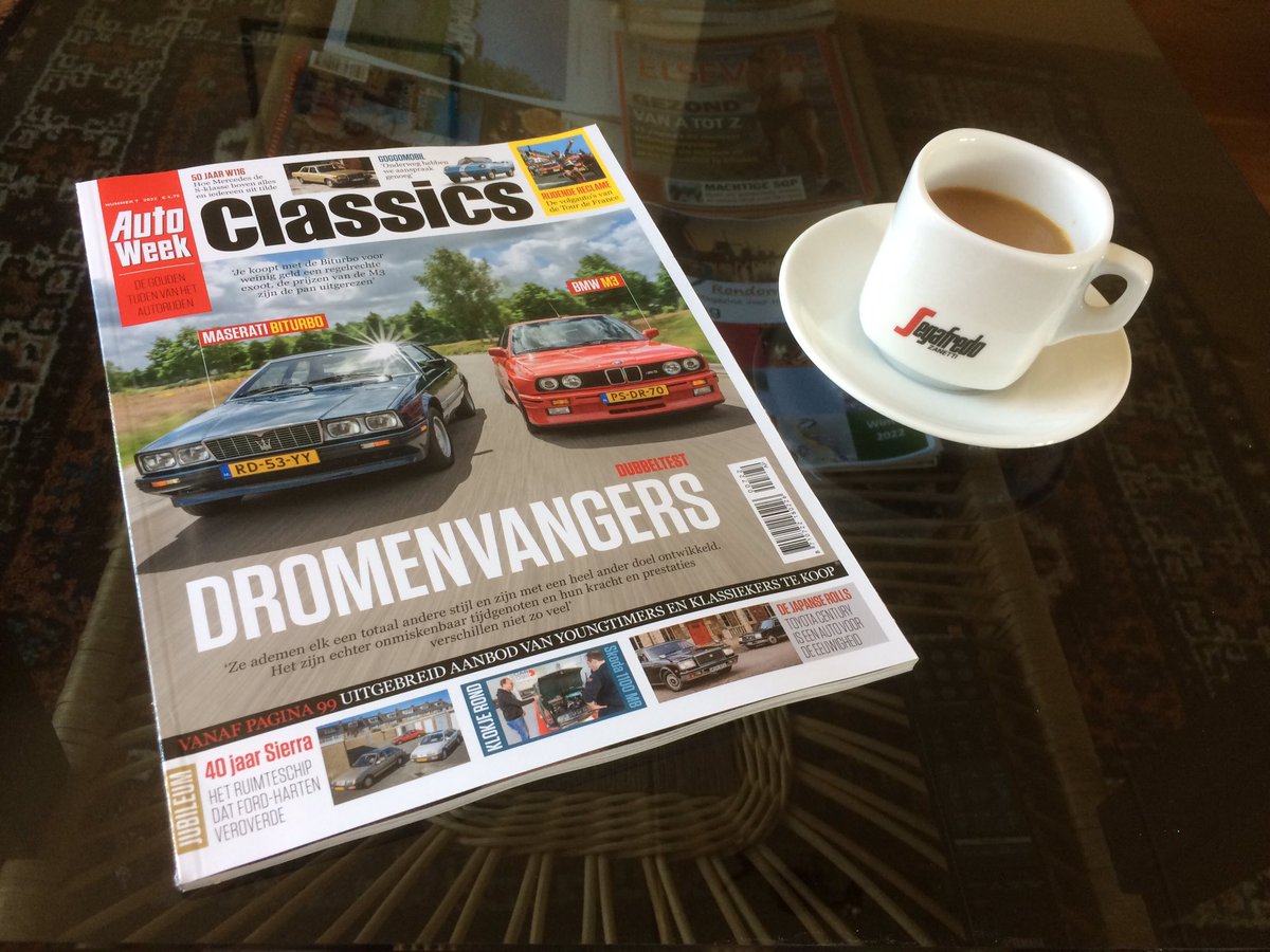 PieterBotman's tweet image. Prettig, zo’n zondagmorgen. Koffie, muziekje en een fijn artikel over een personal favo. #Maserati #Autoweek