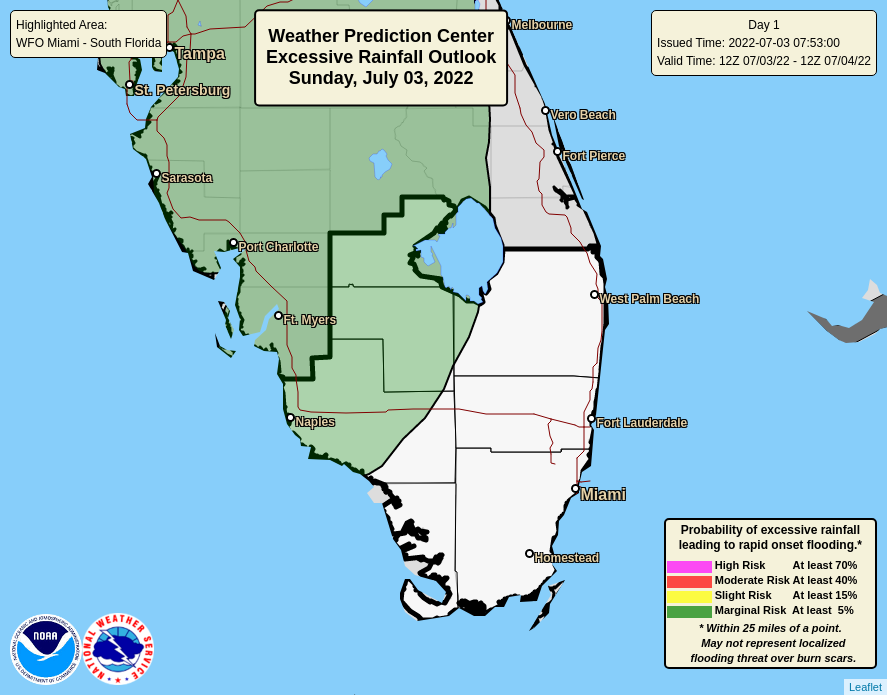 NWSMiami's tweet photo. Another afternoon of showers and storms is in store for South FL.  Main impacts with these slow-moving downpours will be heavy rainfall and localized flooding. particularly west of Lake Okee in areas that have already seen large accumulation the past couple of days. #flwx https://t.co/O40lACkxwe