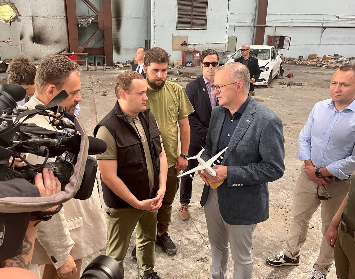 Australia's PM Anthony Albanese pays a visit to Ukraine right now