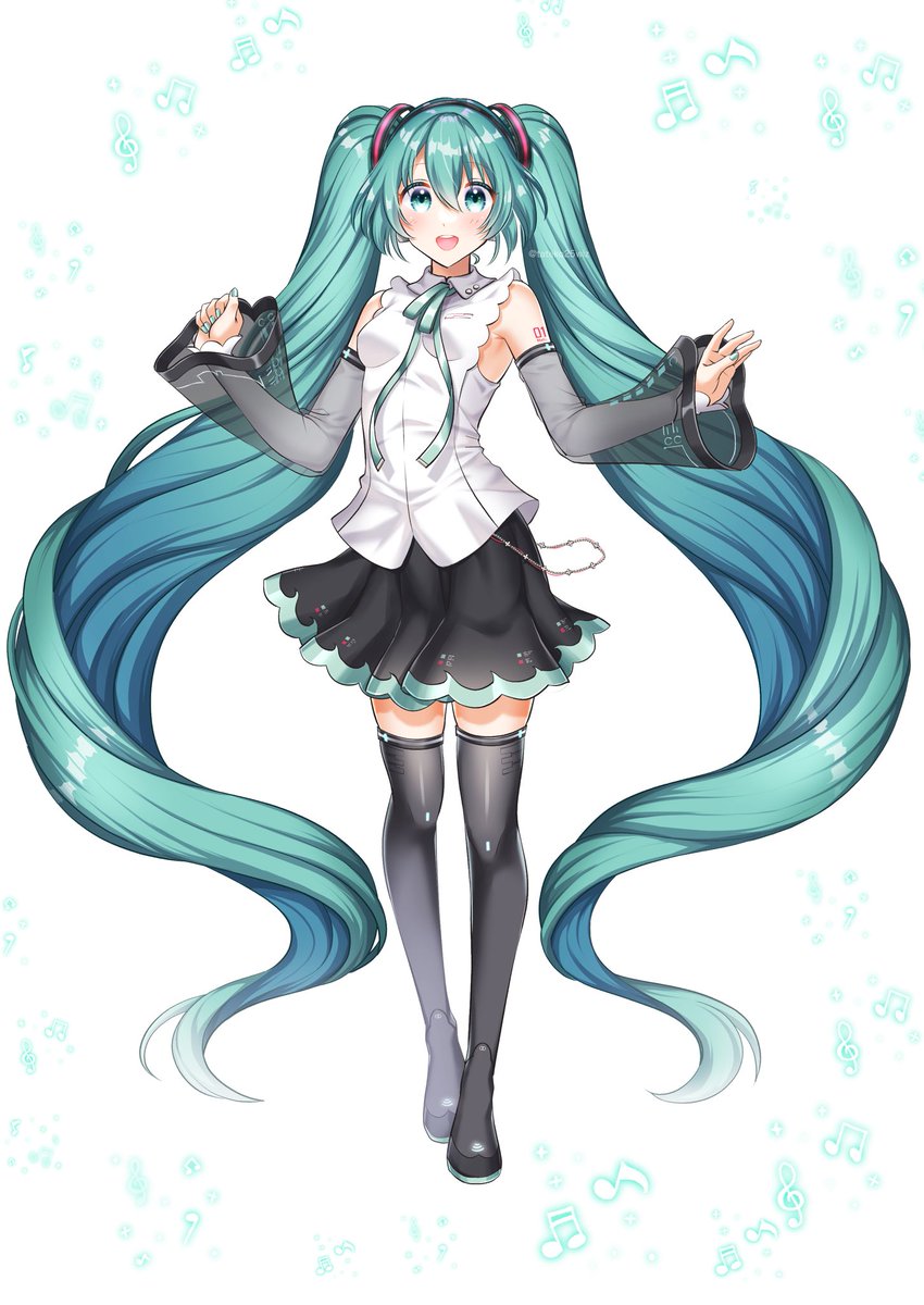 初音ミク「初音ミクNTちゃん!! #初音ミク 」|たて子のイラスト